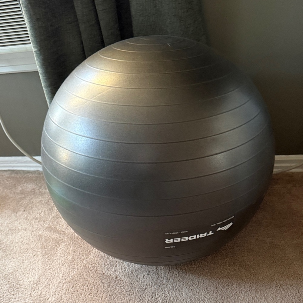 Trideer Exercise Ball in Gray